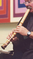 Leo Blowing Shakuhachi